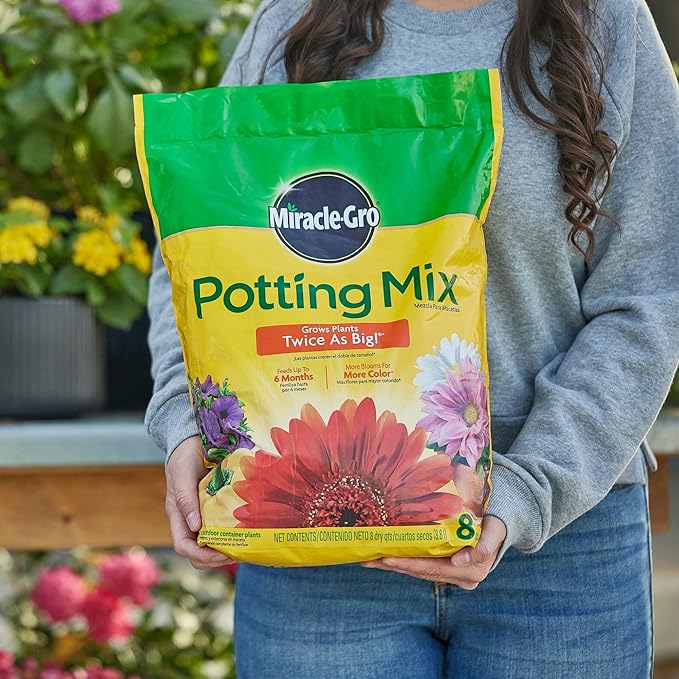 Miracle-Gro - Mezcla para plantar en maceta