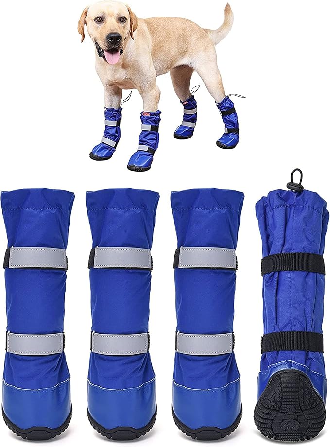 HiPaw Botas Impermeables para Perros – Suela Antideslizante para Nieve y Lluvia