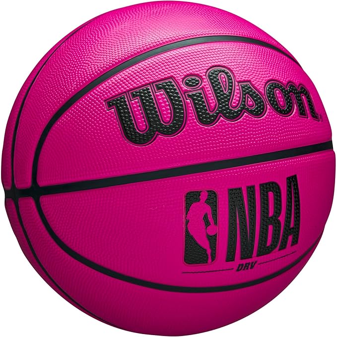 Wilson Balón de Baloncesto NBA DRV Rosa, Baloncesto Exterior con Alta Durabilidad y Excelente Agarre