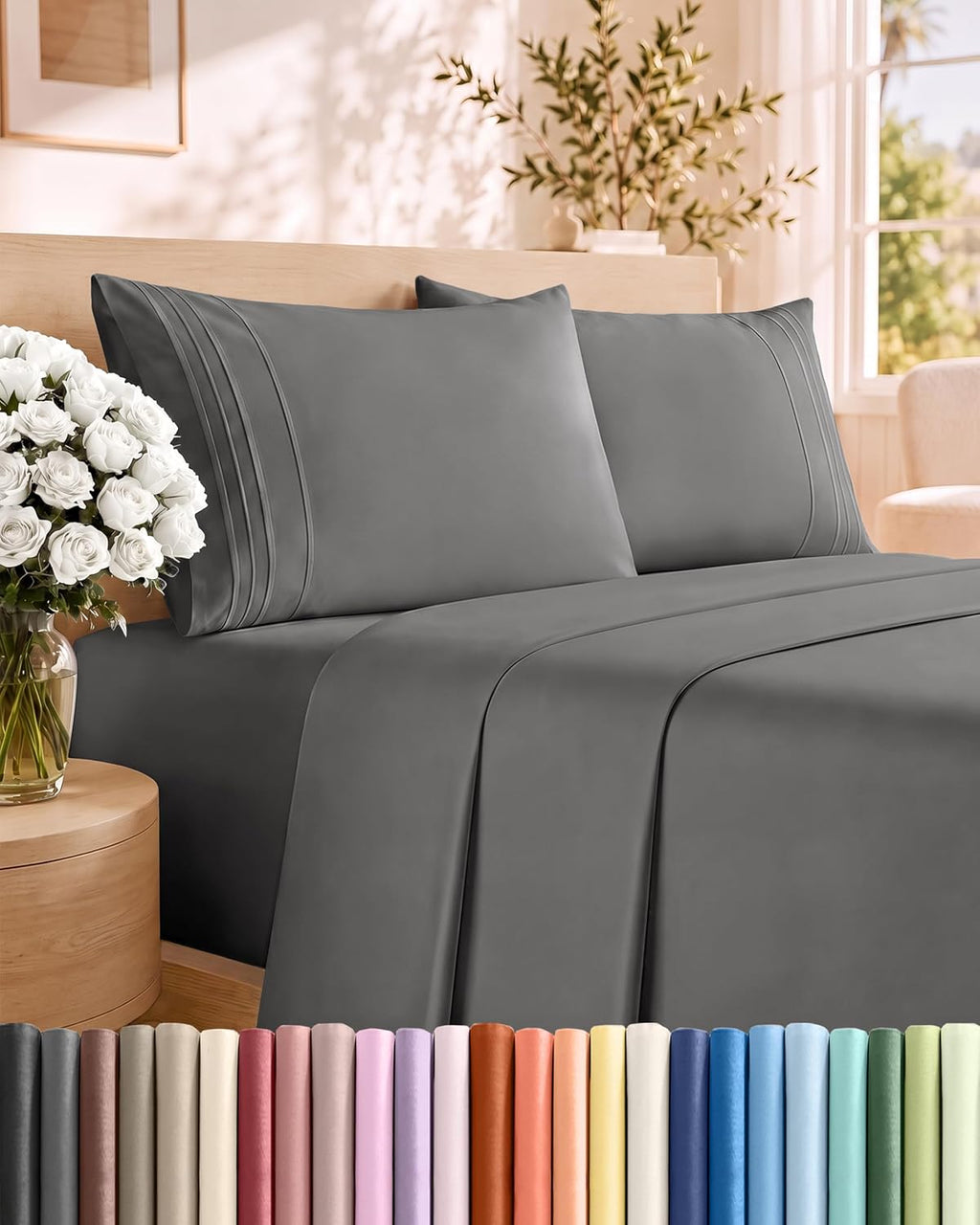 Juego de ropa de cama de 4 piezas CGK Unlimited TAMAÑO FULL