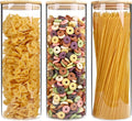 SHOWIN 6oz Glass Food Storage Jars, Glass Jars with Bamboo Lids, Kitchen Storage Jars, Set of 12, Canisters with Airtight Lids for Spice, Coffee, Cookie, Pantry Organizers