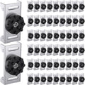 Zonon 100 Pack Soundproofing Sound Isolation Clips Resilient Channel Mounting Clip Reduces Noise from Noisy Neighbors for Apartment Recording Studio Sound Proofing for Walls and Ceilings (Black)
