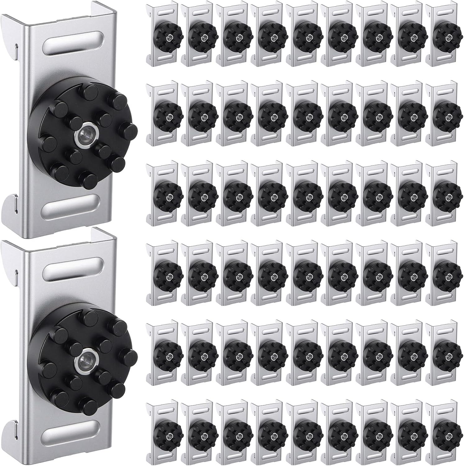 Zonon 100 Pack Soundproofing Sound Isolation Clips Resilient Channel Mounting Clip Reduces Noise from Noisy Neighbors for Apartment Recording Studio Sound Proofing for Walls and Ceilings (Black)