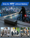 ⚠️IMPORTANTE: No contiene los adaptadores - Cargador WUKUR para batería de bicicleta eléctrica LECTRIC, compatible con LECTRIC XP™, XP™ Step-Thru, XP™ Lite, XPremium, XP™ Trike, Xpedition Ebike con cable de alimentación de 2,7 m (8,9 pies), CT-1250