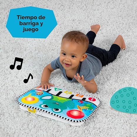 Baby Einstein Ocean Explorers – Almohadilla Musical Kick & Explore con Tapete Tummy Time y Juguete para Cuna, Para Bebés desde 0 Meses