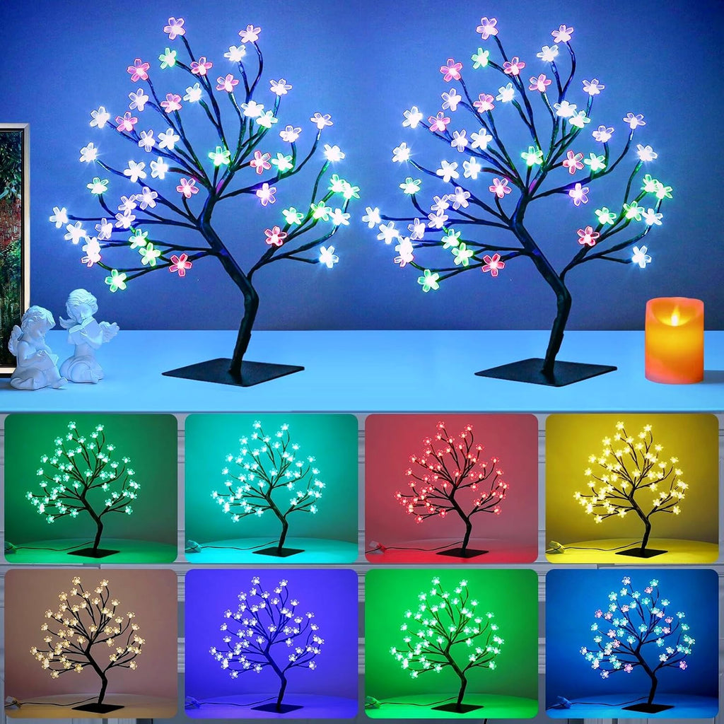Árbol de Cerezo Artificial con 48 LEDs y 16 Colores BDUSXYZ | Lulada