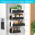 Soporte Magnético para Botellas HuggieGems — Para Refrigerador, Compatible Stanley y Tumbler, Pack de 4, Negro