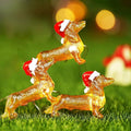 Luz de Cadena Perro Salchicha 3 metros 30 LEDs Luz de Cadena Perro Salchicha de Navidad con Control Remoto Luz de Perro Salchicha Funciona con Batería/USB para Decoración de Boda y Navidad