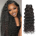 Haces Cabello Onda Profunda Agua Wequeen 16A 100% Virgen Brasileño No Procesado Tejido Rápido Extensiones Cabello Real Cabello Humano, Onda Agua 45.7 cm