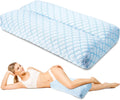 Almohada para rodillas puredown® para quienes duermen de lado, almohada para elevar las piernas al dormir de lado, almohada entre las piernas para alinear la columna, soporte para el embarazo, alivia la presión en la cadera y las piernas y mejora el
