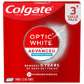 Colgate Optic White Advanced Pasta Dental con Peroxido de Hidrogeno | Pasta Blanqueadora Segura para el Esmalte | Elimina Manchas de Te, Cafe y Vino | 3 Pack, 3.2 oz