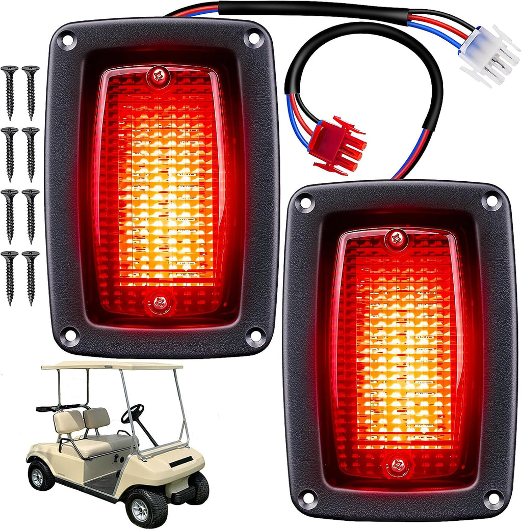 Kit de Luces Traseras LED para Carrito de Golf KyuerWK, Luces Traseras de 12V para Club Car con 3 Cables, Se Ajusta a Club Car DS 1982+, Yamaha G14, G16, G19, G22, OEM# 1017035