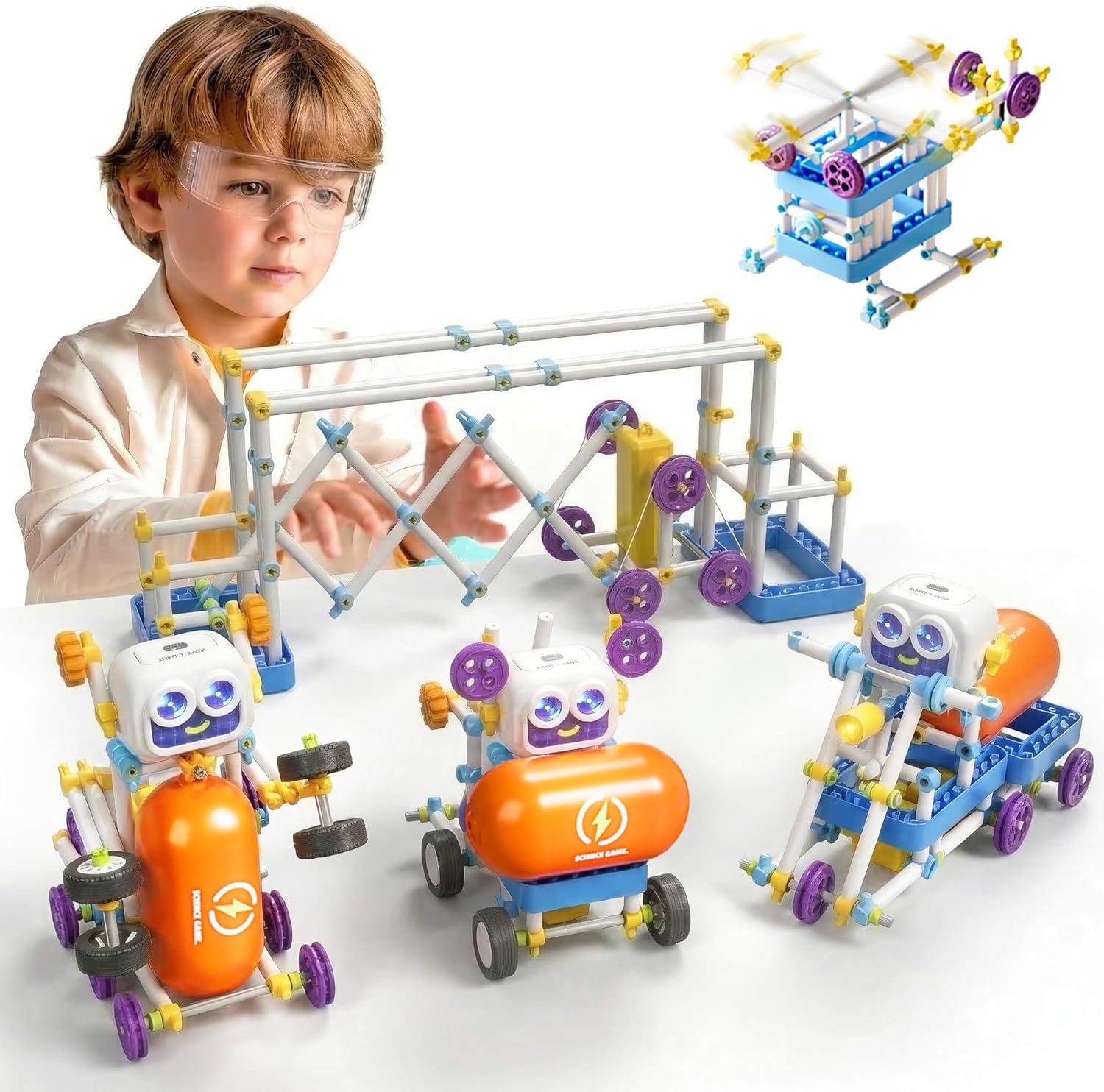 Kit Robot SMILESSKIDDO 50 en 1 | 438 Piezas STEM | Ciencia y Construcción | 6-13 Años