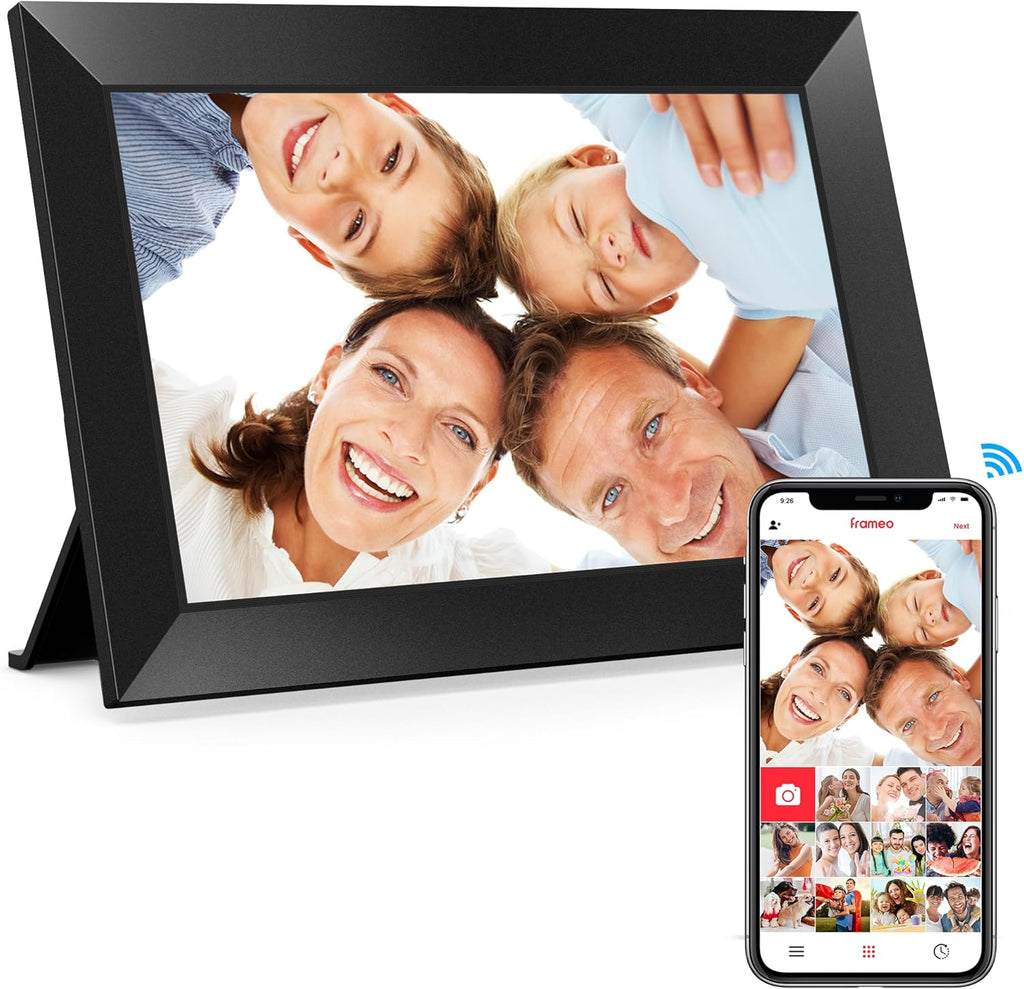 Marco Digital WiFi BIGASUO 10.1" – Pantalla IPS Touch HD, 32GB, App Frameo