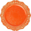 Spsyrine Orange Charger plates, 13 Inch Set of 6 Chargers for dinner plates, Serve ware Plate for Wedding Bulk, Parties, Christmas, Holiday Table Setting, F8O