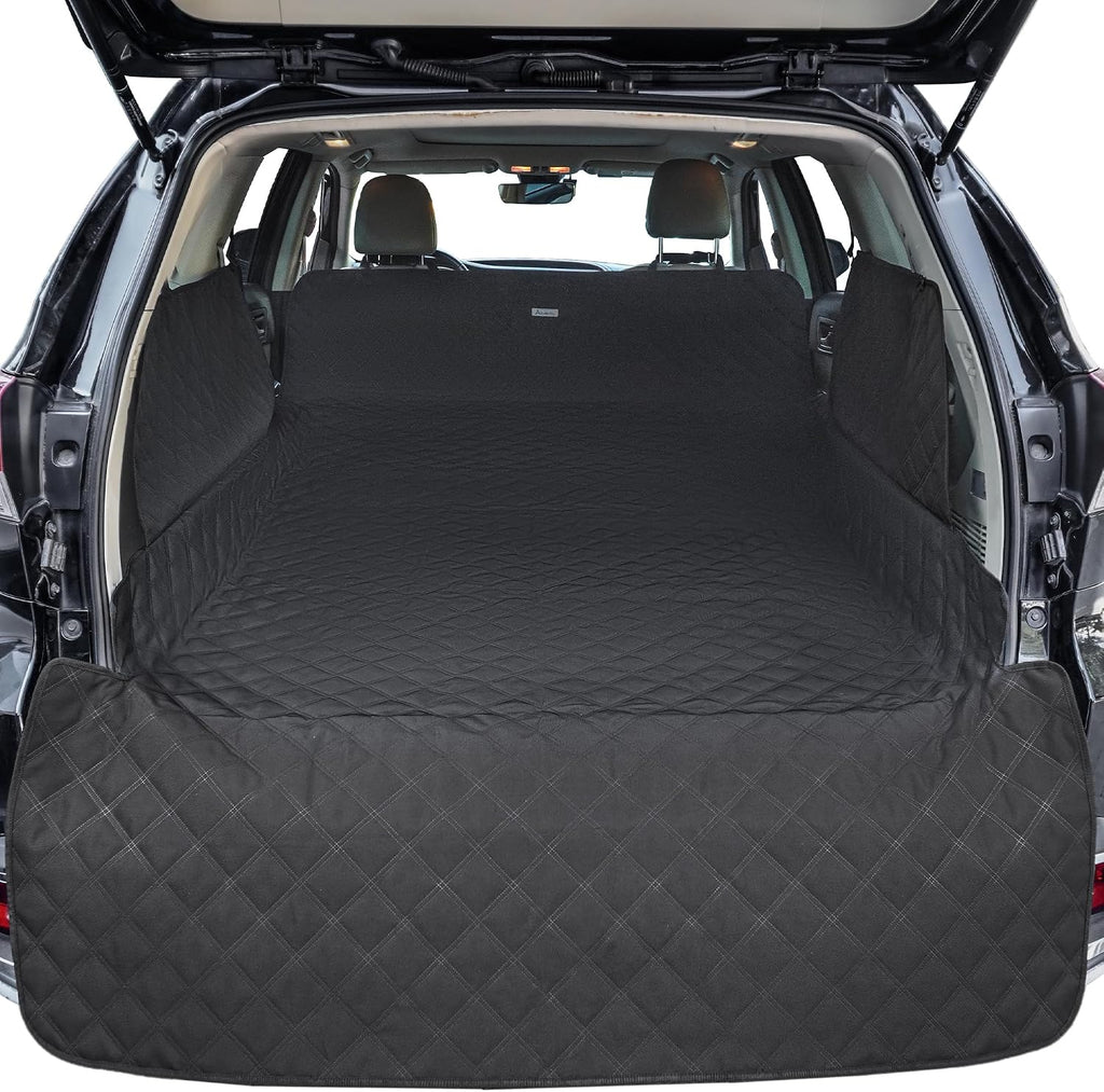 Protector de maletero extralargo ALLANSING para perros en SUV: protector de maletero impermeable de alta resistencia de Oxford 900D con protección integral y ventosas de TPU. Se adapta a SUV y minivans de tamaño completo.