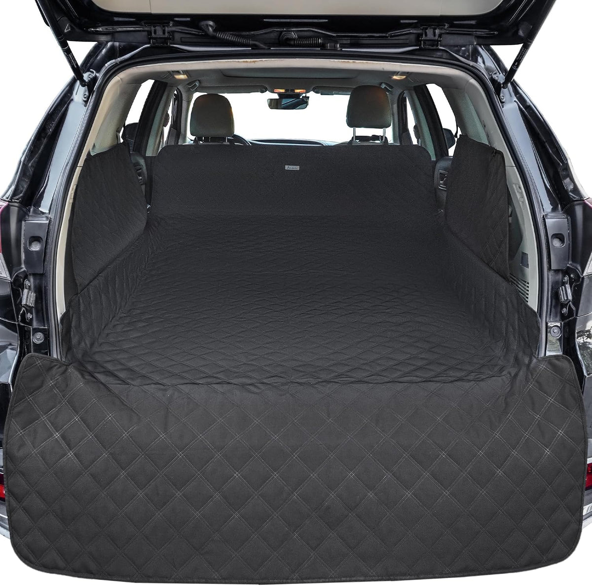 Protector de maletero extralargo ALLANSING para perros en SUV: protector de maletero impermeable de alta resistencia de Oxford 900D con protección integral y ventosas de TPU. Se adapta a SUV y minivans de tamaño completo.