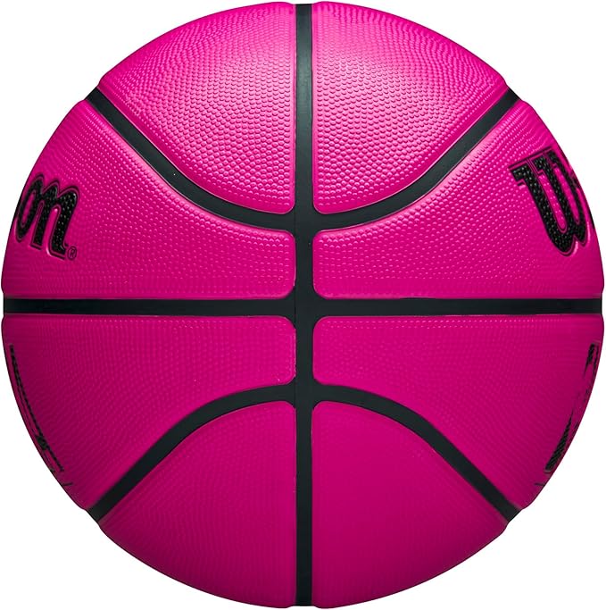 Wilson Balón de Baloncesto NBA DRV Rosa, Baloncesto Exterior con Alta Durabilidad y Excelente Agarre
