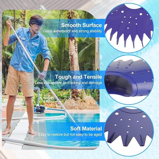 Funmit Limpiador de piscina con aletas de disco de sello de repuesto para Zo-diac Baracuda G2 G3 G4 limpiador de piscina W70329 W83277 W70464 (paquete de 1)