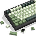 Juego de teclas dagaladoo para teclado, teclas PBT de doble inyección, teclas personalizadas con perfil Cherry (60, 65, 75 y 100%) para teclado mecánico retro Cherry-mx de tamaño completo, color verde matcha.