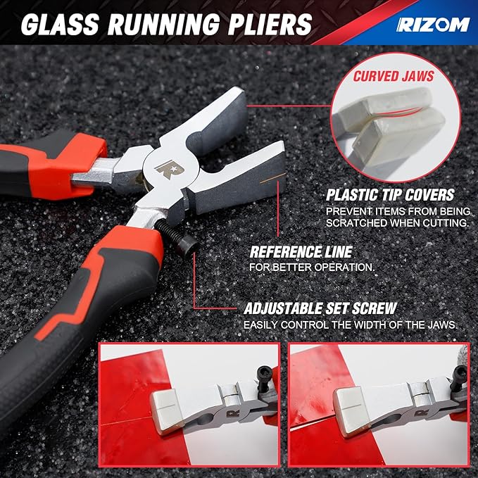 Rizom Kit de Corte de Vidrio 2-20mm – Cortador Autoengrasado, Alicates y Accesorios
