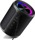 Parlante Bluetooth Portátil DUDGSIS | Impermeable IPX7 | Sonido Estéreo Potente de 20W | 15h de Reproducción | Luz RGB Sincronizada | Para Ducha, Piscina y Playa