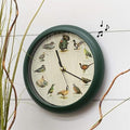 Reloj de Pared Mark Feldstein 8" – Aves Silvestres de Norteamérica con Sonidos, Verde