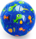 ⚠️ IMÁGENES SON REFERENCIAS, VER BIEN LAS FOTOS — INPODAK Balón de Fútbol Tamaño 2 para Niños, Dinosaurio Azul con Bomba y Bolsa de Malla
