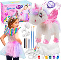 Juguetes de unicornios Greenbo para niñas de 4 a 6 años: incluye regalos multifuncionales de unicornio, kit de pintura para manualidades y vestido de unicornio. Regalos de cumpleaños divertidos y atractivos para niñas de 3, 4, 5, 6 años en adelante.