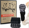 Calcetines antideslizantes premium DOK TigerToes para perros, ideales para suelos de madera: agarre extragrueso que funciona incluso al torcerse. Evitan que el perro se lama, resbale y protegen las patas. Talla grande.