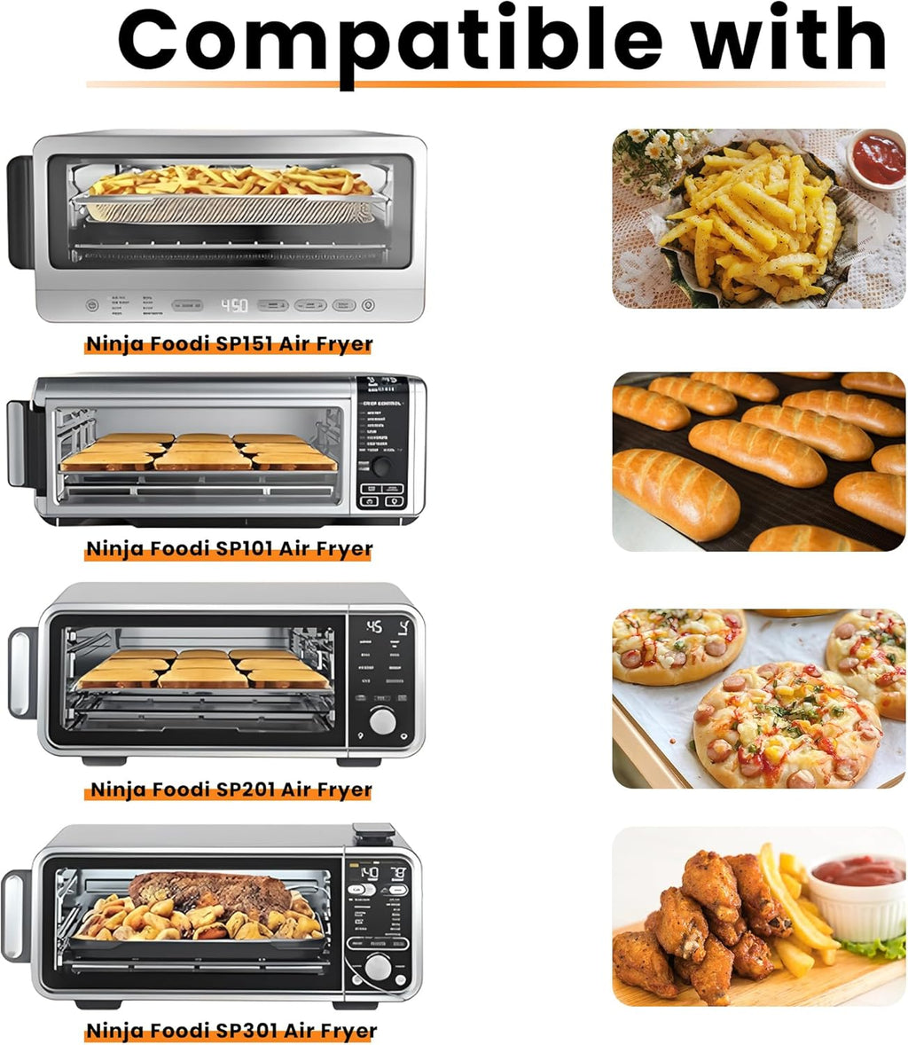 Bandeja Recoge Migas para Ninja Foodi SP101/SP151 — Repuesto con 4 Mats de Tefón | Accesorios Air Fryer