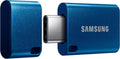 Memoria USB Samsung Tipo-C 128GB | Transfiere 4GB en 11 Segundos | Hasta 400MB/s USB 3.2 Gen 1 | Compatible USB 3.0/2.0 | Resistente al Agua | Azul | MUF-128DA/AM