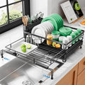 Escurridor de platos extensible Kitsure - Escurridor de platos inoxidable