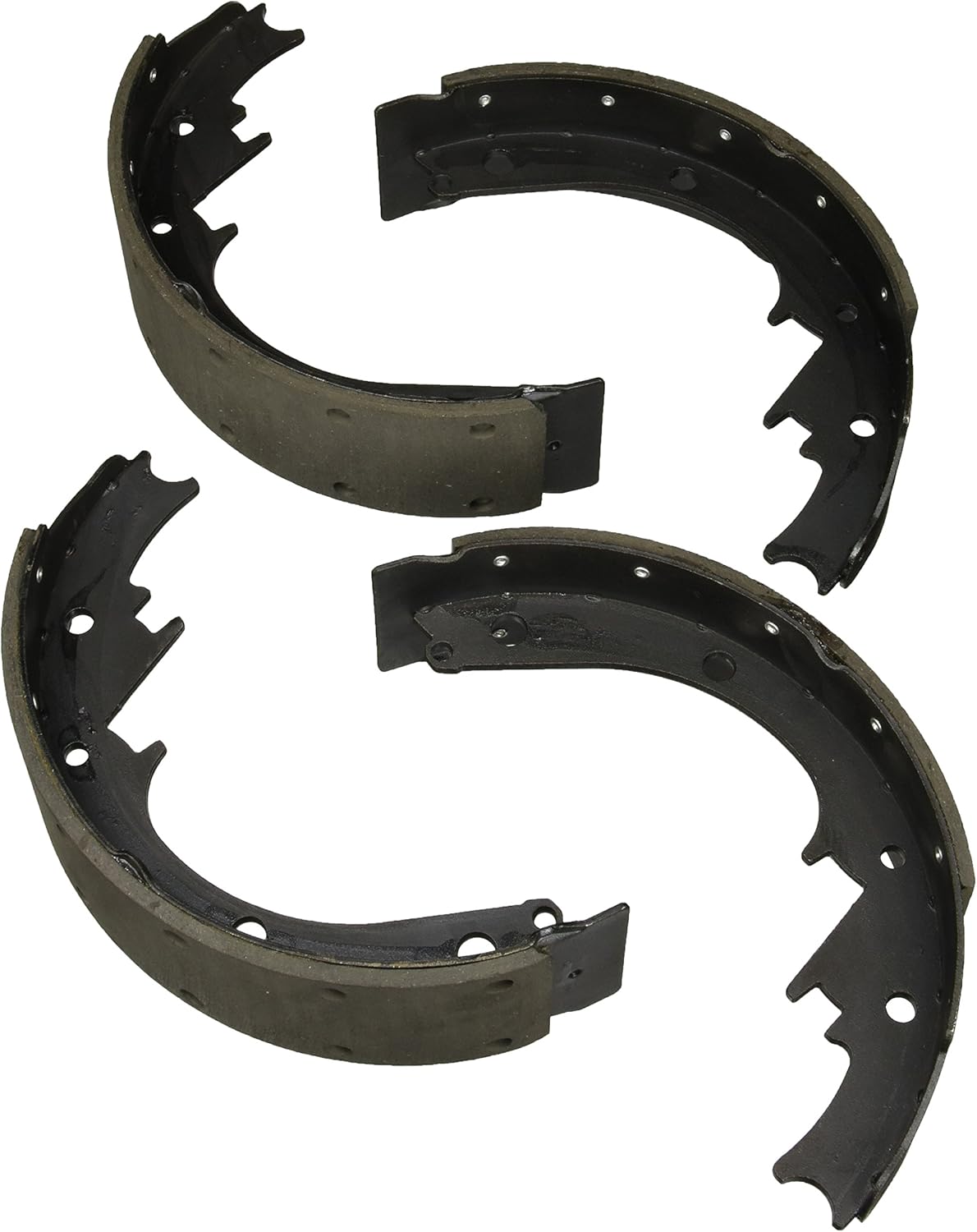 Juego de zapatas de freno de tambor azules BOSCH BS473R - Compatible con ciertos camiones y SUV Cadillac, Chevrolet y GMC de tamaño completo de 1978 a 2002; TRASERO (remachado)