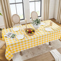 Softalker Mantel rectangular a cuadros, amarillo y blanco, 54 x 54 pulgadas