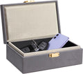 Caja Faraday TICONN Protector Llave Carro Cuero PU Bloqueador Señal RFID Llave Inalámbrica Gris Delgado