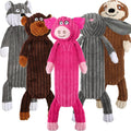 Juguetes de Peluche con Sonido para Perros Pack x5 | Sin Relleno, Resistentes, para Razas Pequeñas, Medianas y Grandes