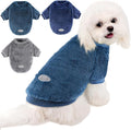 3 Pack de ropa para perros pequeños, suéteres para perros pequeños, niñas y niños con tiras reflectantes, suéteres para perros pequeños, abrigo suave y cálido para mascotas, ropa para cachorros