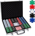 Comie Set de Poker  | Maletin de Aluminio para Viaje | Fichas de 11.5 Gramos | Texas Holdem Blackjack