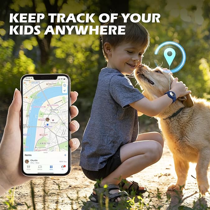 Paquete de 2 pulseras Airtag compatibles con Apple AirTag, pulsera suave y ajustable para Airtag, correa de reloj Airtag para niños pequeños, bebés y ancianos