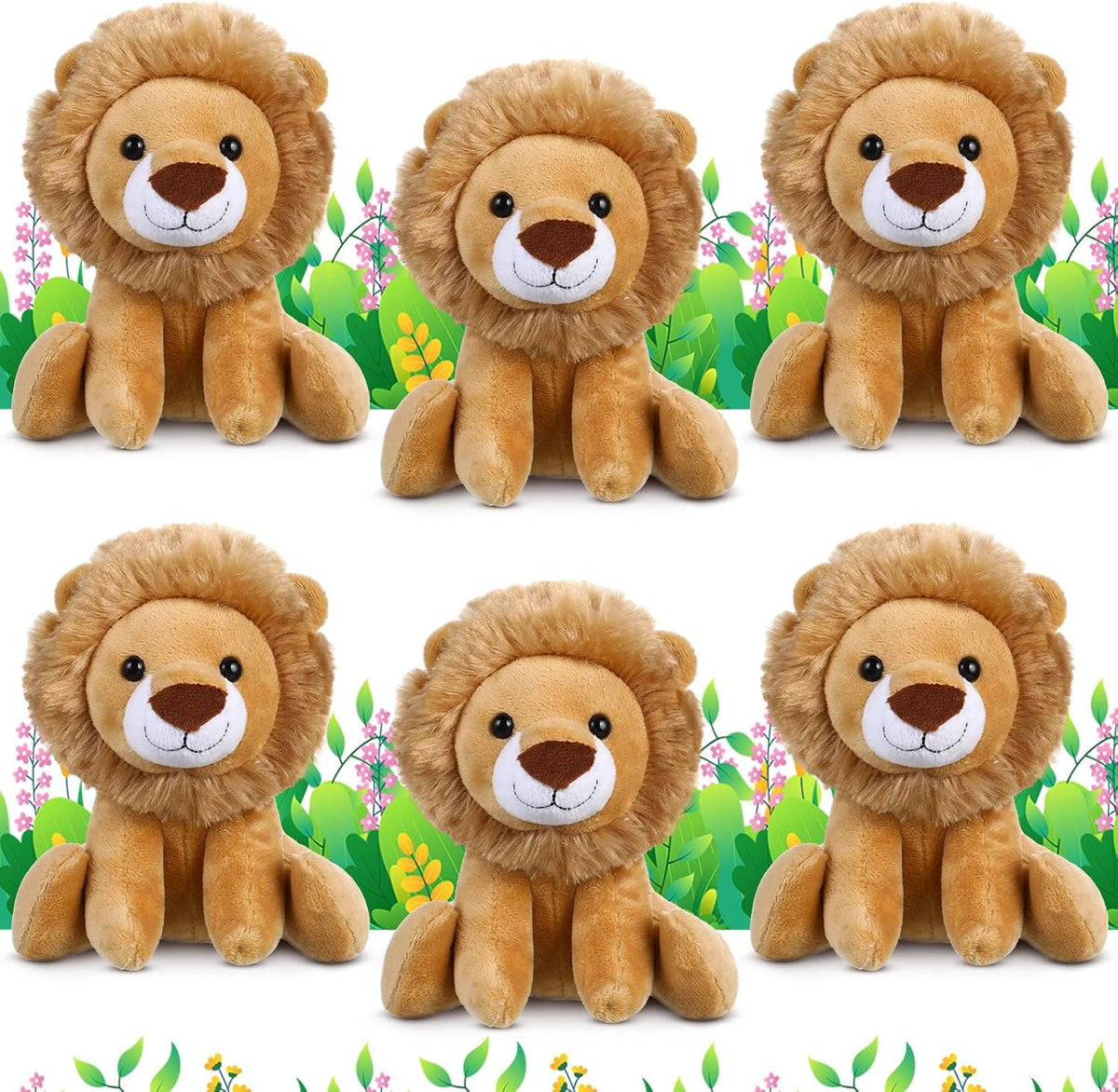 Solo 4 peluches en la caja: Blueweenly, leones de 15 cm
