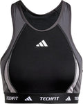 adidas Techfit Medium-Support High-Neck Colorblock Bra Sujetador para Mujer