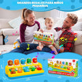 Juguetes interactivos emergentes de animales con música y luz, juguetes Montessori de causa y efecto para niños y niñas de 1 año, juguete musical educativo para bebés de 9-12-18 meses, juguete STEM