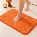 Tapete de Baño MIULEE Naranja Otoñal de Microfibra 16x24 Pulgadas, Suave, Absorbente y Antideslizante