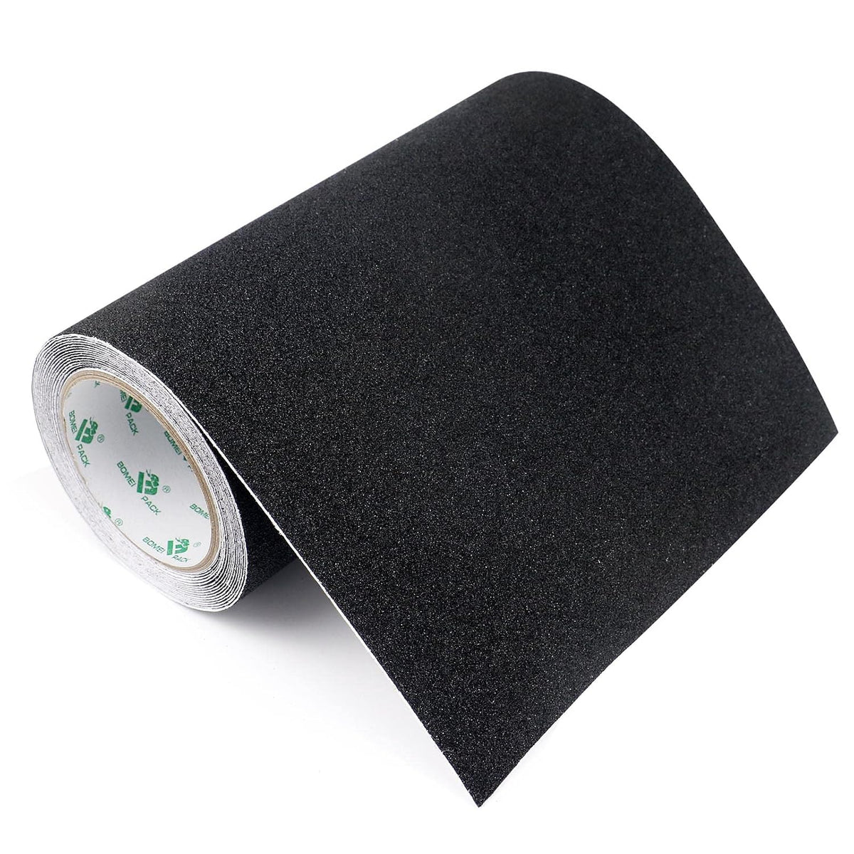 Cinta antideslizante BOMEI PACK, 25,4 cm x 5 m, cinta de agarre resistente para escaleras, peldaños, uso interior y exterior, peldaños antideslizantes impermeables para escaleras.