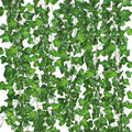 Guirnalda de hiedra artificial Comtelek para decoración de habitaciones, 48 piezas, con clip, 103 metros, flores verdes, plantas colgantes, follaje artificial, hojas, decoración estética para dormitorio, hogar, jardín, pared, boda.