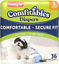 Pañales Desechables para Perros Hartz Talla S — 36 Unidades, Ajuste Cómodo y Seguro, Fácil de Poner