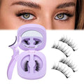 JIMIRE - Pestañas magnéticas finas de ojo de gato con aspecto natural, suaves, magnéticas, en mitad, reutilizables, cómodas, con aplicador, sin necesidad de pegamento ni delineador de ojos