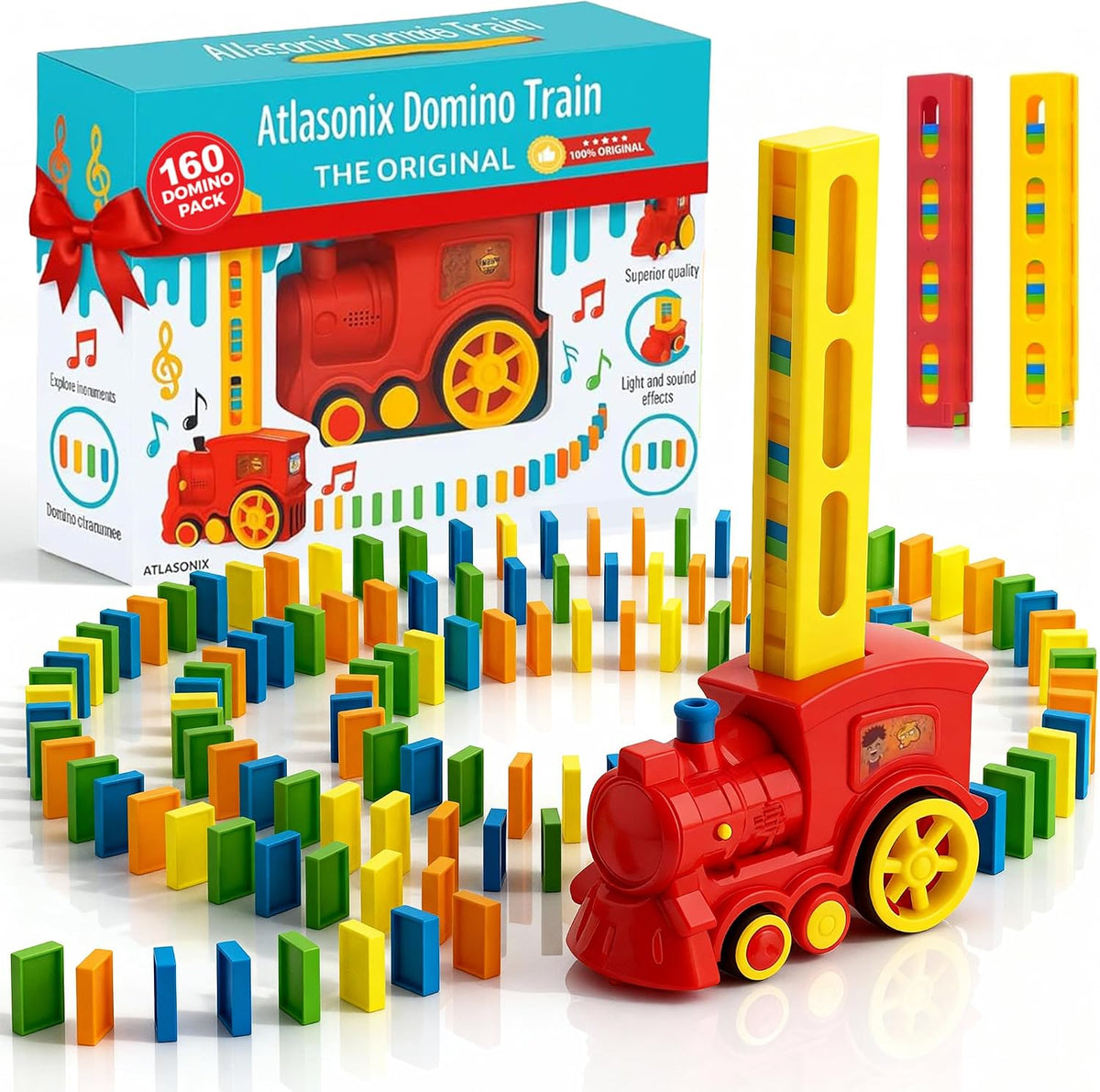 Atlasonix Domino Train | Domino Train para niños