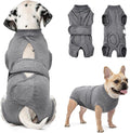 Traje de Recuperación Postoperatorio SlowTon para Perros – Alternativa al Collar Isabelino | Gris XL